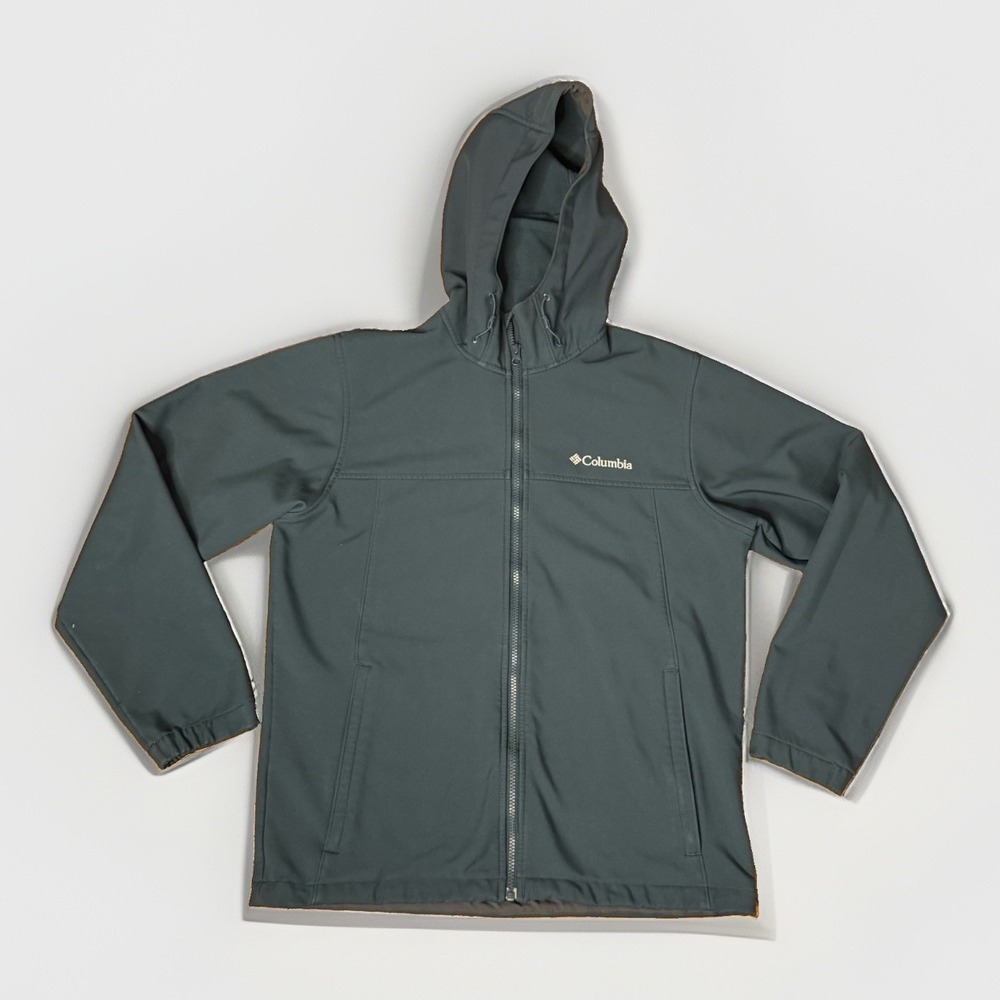 Columbia Ascender Men's Hooded Softshell Jacket Gray Water-resistant Size M
